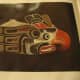 Old Kwakwaka'wakw carving showing traditional colors