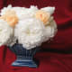 Mixed Sizes - White and Peach - Coffee Filter Flowers in Arrangement