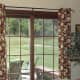 This is a photo of my patio curtain with grommets, open.