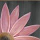 Pink daisy painting