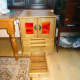 Plinth drawer open