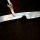 Warped blade that snapped when I tried to bend it back into shape.