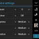 Still shot camera controls and options