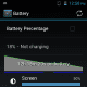Battery usage during the entire video playback test