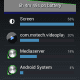 Battery usage just before the 3 hour break of the video playback test