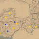 Treasure Maps (yellow) and Treasure Hunters (blue) in New Hanover.
