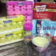 The supplies needed to make fun Easter cupcakes.