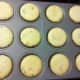 Our sprinkled cupcakes straight out of the oven.
