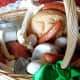 The basket I put together while staying with my father. The basket itself is one we'd used before leaving Manitoba!