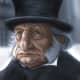 Cartoon of George C. Scott as 'Scrooge', starring in the 1984 film "A Christmas Carol"