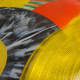Old vinyl records are perfect vintage decorations . . . hang them up on the walls or use as table decor.