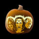 This is what the pattern will look like when carved into a pumpkin.