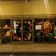 The entire Fall theme window painting