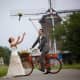A typical Dutch wedding is done with a bike . . . 