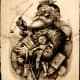 The Illustrator Thomas Nast was born in Germany but emigrated to the USA. His depiction of Santa Claus is said to have been heavily based on Pelsnickel from his homeland.