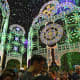 "Snow" event at Gardens by the Bay. Artificial snow shows are very popular with the tropical folks of Singapore.