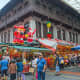 The Chinatown festive bazaar is open throughout the day, with peak hours being evening time.