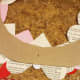 Flip your wreath over and mark where you'd like to place your ribbon.