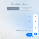Choose from a variety of effects to include. For example, choosing Invisible Ink will blur out the message until the user rubs their finger on it.