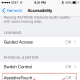 From the Accessibility Menu, fine the "Physical and Motor" section near the bottom of the page. Access "Assistive Touch" to turn this option on.