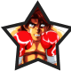 Volg's fighting pose.