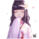 Hinata Hyuga wearing a traditional wedding dress kimono.