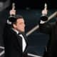 The pair during their 1997 Oscar's win.