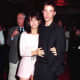 Sandra Bullock with co-star Keanu Reeves at the premiere of 1994's Speed.