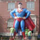 Giant Superman in front of Metropolis, IL City Hall.
