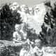 Mount Rushmore in background - "Top - Tommy & Peggy, Bottom - Johnny & Billy"