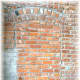 Bricked in doorway that used to be a conduit between a hardware store and a brothel next door.