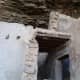 Notice wood structure at the top of the doorway.