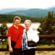 My mother and me with Crystal Reservoir in background.