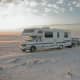 Watch the sunrise on the Gulf of Mexico when you park your RV right on the beach in Padre Island National Seashore.