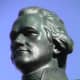 Detail of Alexander Hamilton statue at the Great Falls (Franklin Simmons 1905).
