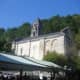 Brantome abbey Church from the town