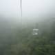 This is what the view looks like in a cable car to Genting Highlands.