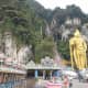 Murugan statue at the entrance to Batu Caves in Gombak.