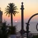 Watching the sun sink into the Bay of Naples on the Foreigners' Club terrace