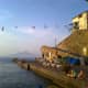 View from the Marina Grande toward Naples and Mount Vesuvius