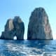 The Faraglioni or sea stacks off the southeastern tip of the island