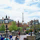 Epcot's World Showcase - Shot of the Eiffle Tower in the background