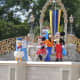 Show outside of Cinderella's Castle at Walt Disney's Magic Kingdom