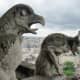The bird gargoyle here tried in vain to warn tourists that the Paris Pass will not allow them to skip this line. Perhaps that's what the hyena was laughing about?
