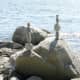 Stone sculptures in Stanley Park
