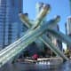 The Olympic Cauldron is located very near  to Canada Place.