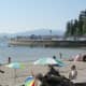 Second Beach and the outdoor swimming pool