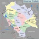 The map of Himachal Pradesh
