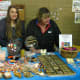Chloe and Lyn with many great gift items at reasonable prices. Also purveyors of glass pendants made by Club members.