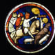 One of the many stained glass windows.